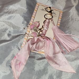 Piper K Pink Horse Tassel Keychain Scarf Bag Charm Brand New HL